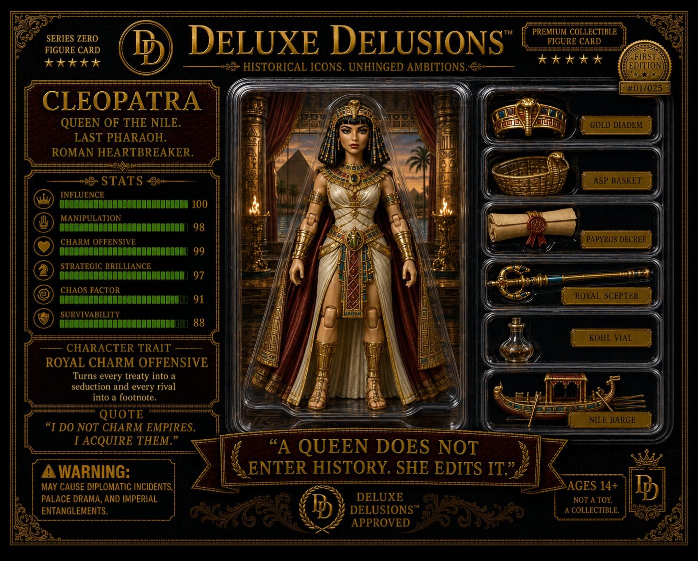 Deluxe Delusions Figure Card - Cleopatra
