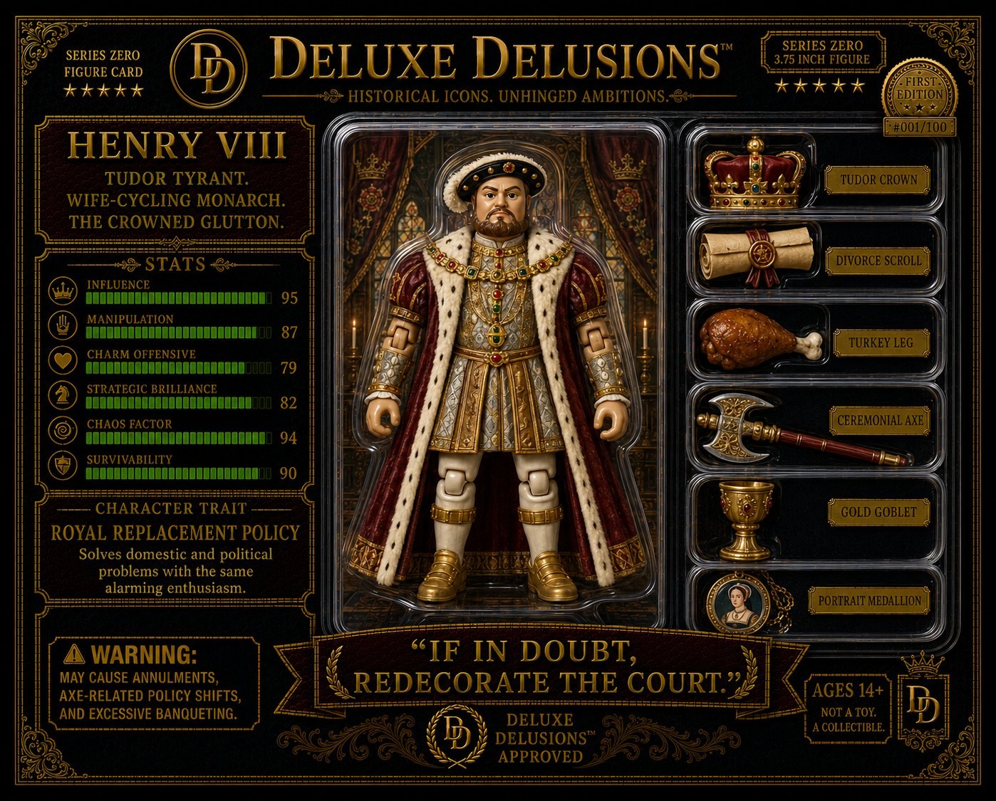 Deluxe Delusions Figure Card - Henry VIII