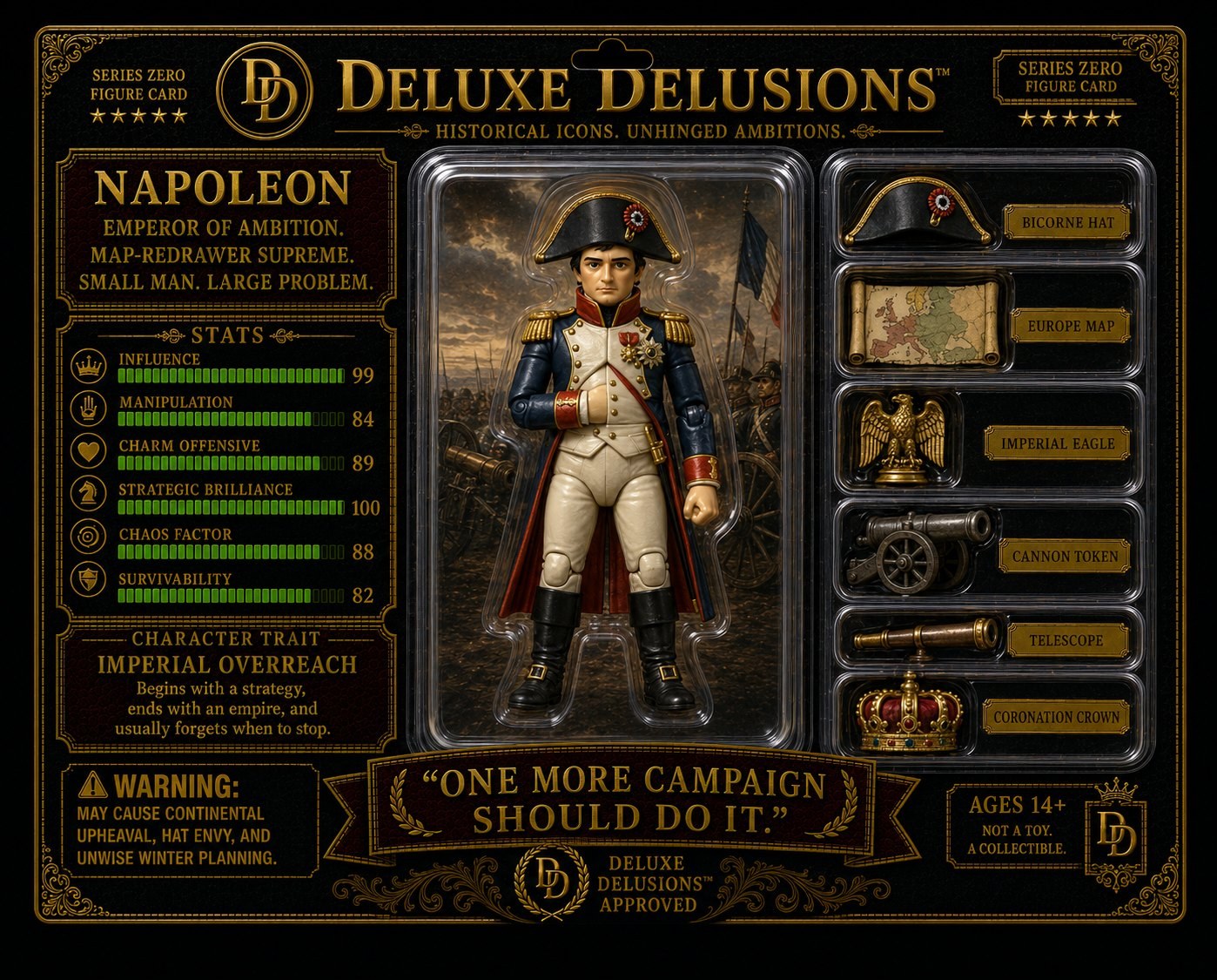 Deluxe Delusions Figure Card - Napoleon