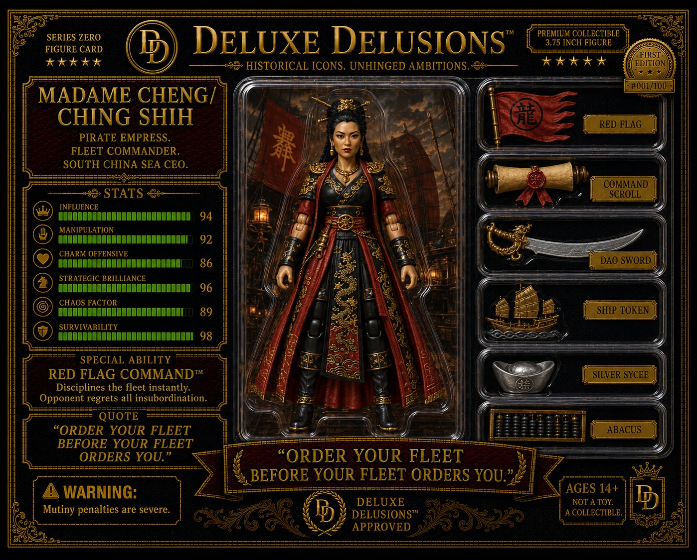 Madame Cheng Ching Shih cosplay reference card