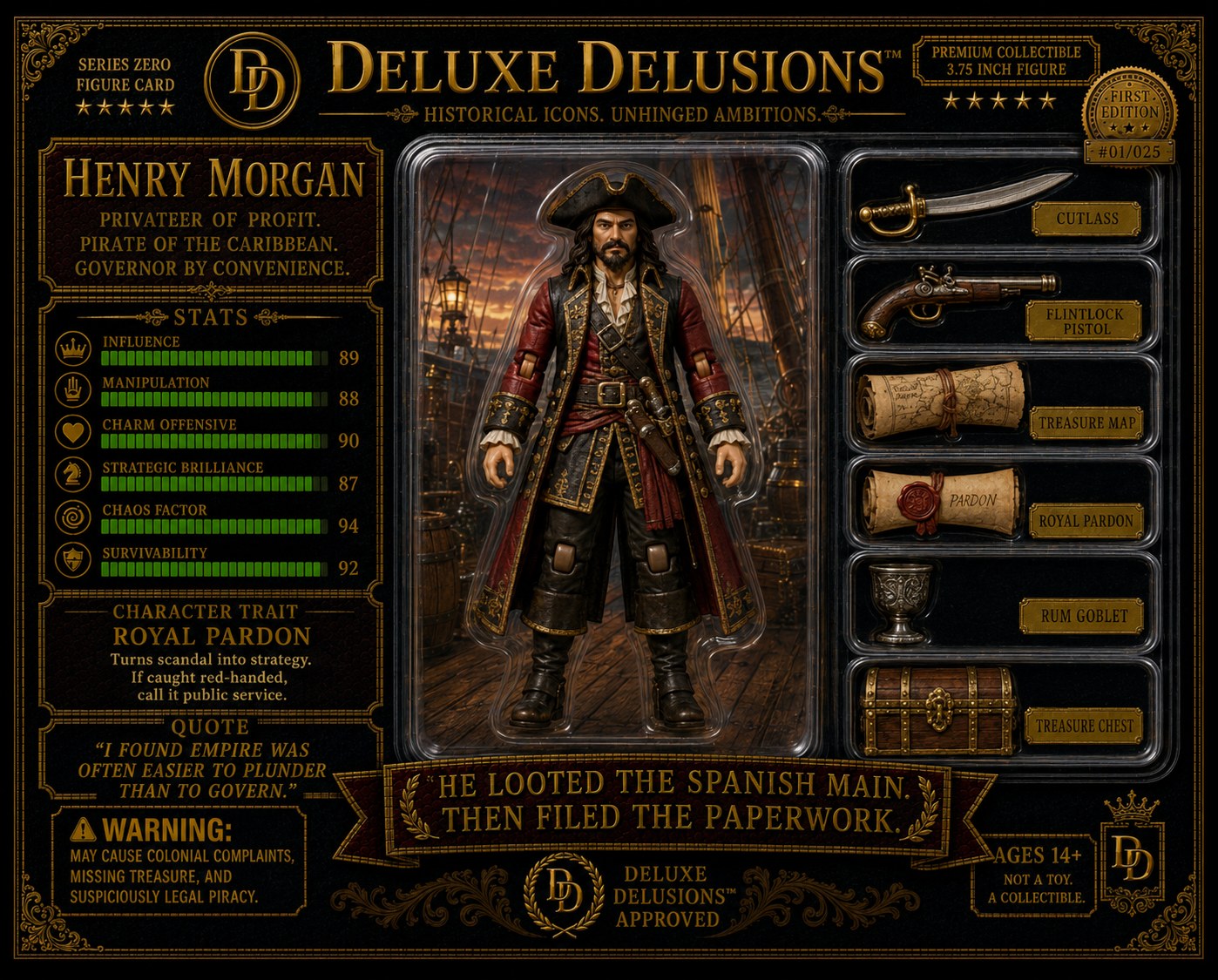 Henry Morgan cosplay reference card