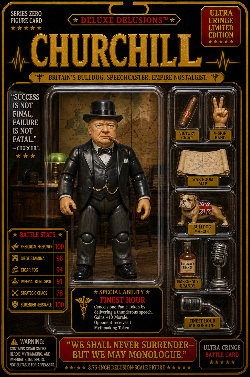 Churchill Deluxe Delusions Figure Card