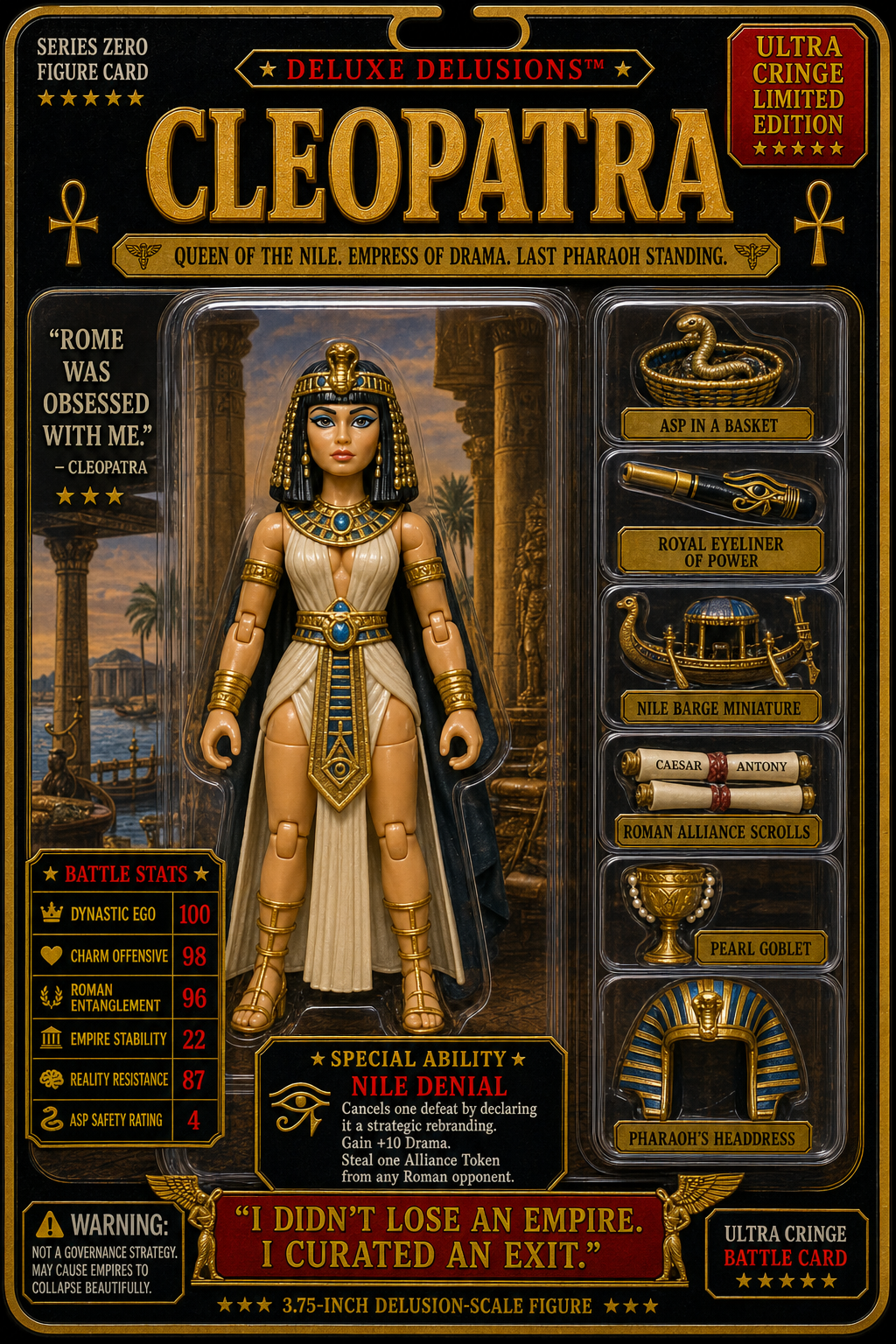 Cleopatra Deluxe Delusions Figure Card