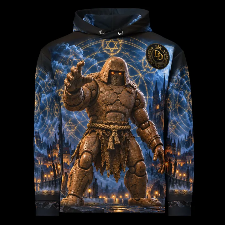 The Golem of Prague Hoodie, Fourthwall product view 1