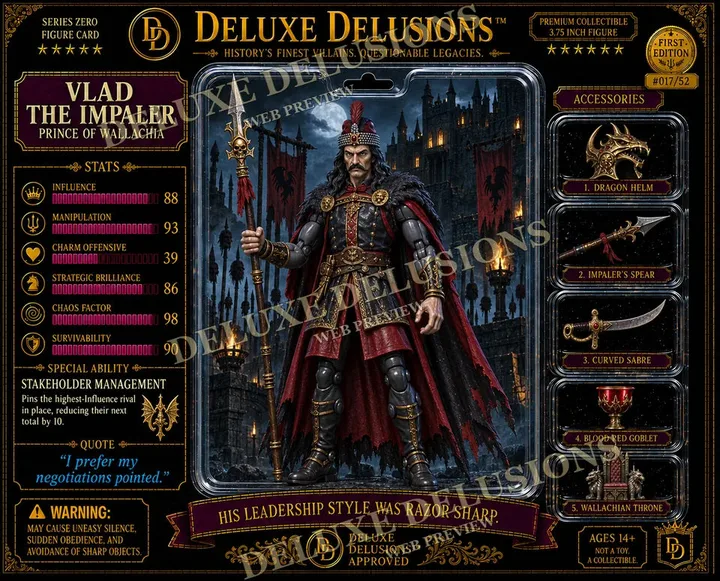 Vlad the Impaler cosplay reference card