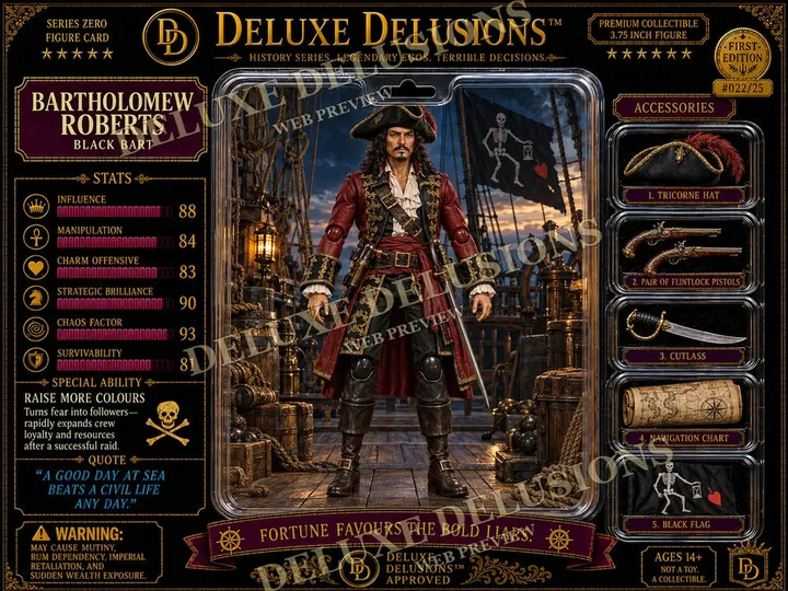 Bartholomew Roberts cosplay reference card